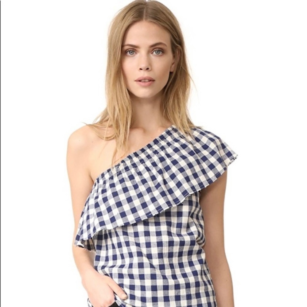 Anthropologie The Lady & The Sailor One Shoulder Top